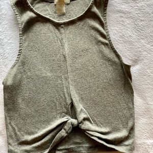 Tie Front Crop Top
